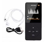 YUEHISY Lettore MP3, Display LCD da 1,8 Pollici e Audio HiFi, Bluetooth 5.3, Radio FM, E-book, Scheda di Memoria, Portatile per lo Sport (BLACK)