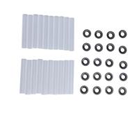 YUEHISY Manicotti a Rulli Silenziosi per Cerniera Porta Garage, Diametro Interno 11 Mm, Lunghezza 80 Mm, Dadi Albero Rulli, Guarnizioni per Cuscinetti per Porte Garage, Compatibili con Aste a,