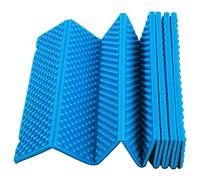 YUEHISY Materassino per Dormire Pieghevole in Schiuma Ispessita con Doppia Cassa per Uova per Campeggio All'aperto 186x57 Cm per Aree Montuose, Praterie, Rive di Fiumi (BLUE)