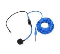 YUEHISY Microfono con Cuffia da 6,35 Mm, Microfono con Cavo a Mani Libere, Leggero e Regolabile, Cavo Audio da 5 M, per Amplificatore Vocale, Lezione, Aula