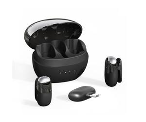 YUEHISY Microfono Wireless Mini Microfono Plug-and-play Leggero Riduzione del Rumore Feedback in Tempo Reale per la Trasmissione in Diretta del Telefono Cellulare Registrazione All'aperto (BLACK)