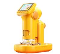 YUEHISY Microscopio per Bambini Digitali Portatili, Microscopio Elettronico Portatile 2 Pollici 1080p 1600x, per la Scienza Dell'educazione per Bambini