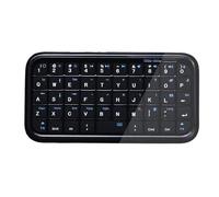 YUEHISY Mini Tastiera Bluetooth, Tastiera da Viaggio Portatile Dual Mode Cablata Wireless con 49 Tasti Silenziosi, Ricaricabile 300 MAh, per Tablet Telefono Portatile (Nero retroilluminato)