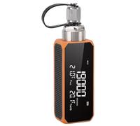 YUEHISY Mini Tester per Aspirapolvere Digitale Wireless, Rivelatore a Prova di Olio HVAC 1-19000 Microns con Allarme, Esportazione di Dati PDF Excel, Registrazione Offline, ABS