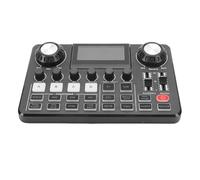 YUEHISY Mixer Audio Scheda Audio Dal, Interfaccia Podcast, Scheda Mixer OTG, Doppi Ingressi Microfono Dinamici, per Giochi in Streaming Live