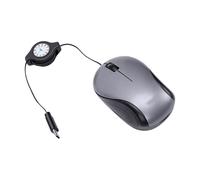 YUEHISY Mouse da Viaggio Piccolo, Mouse USB Cablato, Cavo Retrattile, per | Corpo Compatto in ABS, Cavo Estensibile da 70 Cm e Retrattile a 4 Cm, Silenzioso, Plug & Play, per Tablet e laptop.