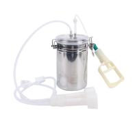 YUEHISY Mungitrice Manuale Portatile in Acciaio Inossidabile a Risparmio di Sforzo da 2000 Ml per L'azienda Agricola per la Produzione di Latte