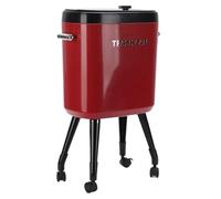 YUEHISY Pattumiera da Alta, Pattumiera Stretta di Grande capacità da 15 Litri con Ruote e Gambe Alte, Smaltimento Senza Piegature, mobilità Senza Sforzo per Casa, Ufficio, Bagno (rosso)