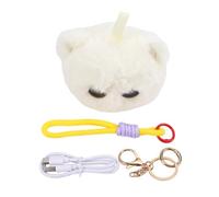 YUEHISY Peluche Gatto Interattivo Intelligente, Occhi Espressivi e Risposta Al Tocco, Assistente di Apprendimento AI per L'allenamento della Memoria, Monitor 'app per Genitori, per