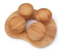 YUEHISY Poggiatesta per Sauna in Legno con Disco Girevole, per Alleviare Il Dolore al Collo e alle Spalle, Cuscino per Sauna per Rilassare la Testa e Migliorare Il Sonno