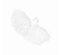 YUEHISY Pompon da Cheerleader Gialli, Durevoli, Leggeri e Leggeri, Accessori per la Danza delle Feste Sportive della Squadra di Cheerleader per gli Eventi dello Stadio per Spettacoli Giovanili (WHITE)