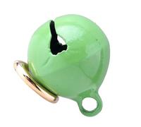 YUEHISY Portachiavi con Ciondolo a Forma di Campana in Ferro Cromato per Collare per Cani e Gatti, Facilmente Rimovibile per Animali Domestici Felici, Suono Attraente della Campana (GREEN)