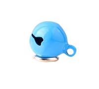 YUEHISY Portachiavi con Ciondolo a Forma di Campana in Ferro Cromato per Collare per Cani e Gatti, Facilmente Rimovibile per Animali Domestici Felici, Suono Attraente della Campana (cielo blu)