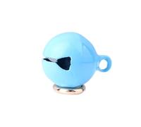 YUEHISY Portachiavi con Ciondolo a Forma di Campana in Ferro Cromato per Collare per Cani e Gatti, Facilmente Rimovibile per Animali Domestici Felici, Suono Attraente della Campana (azzurro)