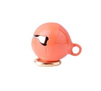 YUEHISY Portachiavi con Ciondolo a Forma di Campana in Ferro Cromato per Collare per Cani e Gatti, Facilmente Rimovibile per Animali Domestici Felici, Suono Attraente della Campana (ORANGE)