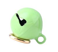 YUEHISY Portachiavi con Ciondolo a Forma di Campana in Ferro Cromato per Collare per Cani e Gatti, Facilmente Rimovibile per Animali Domestici Felici, Suono Attraente della Campana (verde chiaro)