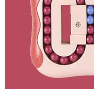 YUEHISY Puzzle con Perline Rotanti, Giocattolo Educativo per lo Sviluppo Dell'intelligenza dei Bambini, Sollievo Dallo Stress, Immaginazione Spaziale [interazione tra Bambini] (rosso)