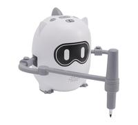 YUEHISY Robot Giocattolo per Bambini con Intelligenza Artificiale per Dipingere, 100 Schede da Disegno con 12 Pennarelli Colorati e 10 Penne Nere, un Compagno di Disegno Passo Dopo (WHITE)