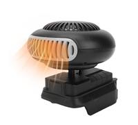 YUEHISY Scaldabagno Alimentato a Batteria, Riscaldatore Portatile Senza Fili per Auto con Batteria da 12000 MAh, 2 velocità, Sbrinatore per Finestre per Veicoli, Ufficio, Interni