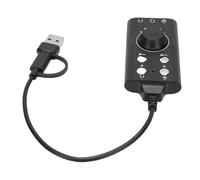 YUEHISY Scheda Audio Esterna di Tipo C USB con Riduzione del Rumore e Cambio Vocale, Adattatore Audio HD a 16 Bit 48kHz, per il Telefono di Laptop Live Streaming
