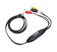 YUEHISY Scheda di Acquisizione Video USB, Convertitore S-Video e Audio da | Supporta OBS Potplayer QuickTime, Registratore 1080P da VHS a Digitale per Registratore a Nastro, Videocamera, PC TV