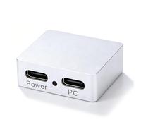YUEHISY Separatore di Segnale di Alimentazione USB Type-C, Splitter di Alimentazione USB 2.0 con Alloggiamento in Lega di Alluminio, Compatibile con, Tablet e smartphone.