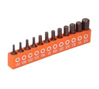 YUEHISY Set di 12 Pz Hex Bit, Set di Punte in Lega di Acciaio S2 per Uso Industriale con Supporto di Stoccaggio, Cacciavite Elettrico 1/4 di Pollice