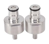 YUEHISY Set di 2 Tappi per Carbonatazione, in Acciaio Inossidabile e Installazione Semplice, Tappo per Carbonatazione in Gomma per Alimenti, per il Riempimento di Bottiglie in PET,