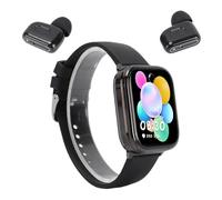 YUEHISY Smart Watch con Auricolari, Orologio Fitness Tracker con Auricolari Wireless 2 in 1, Touch Screen HD da 1,85 Pollici, Contapassi Sportivo, impermeabilità IP67 (BLACK)