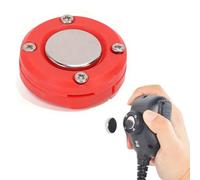 YUEHISY Supporto Magnetico per Microfono CB, Compatibile con KMC-30 KMC-35 KMC-36 e Altri Microfoni con Altoparlante con Manopola Circolare, Nero (rosso)