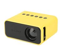 YUEHISY Supporto Mini Proiettore 1080P, Home Theater Portatile Tascabile, Altoparlante Integrato, Display da 60 Pollici per Viaggi di Giochi Cinematografici (YELLOW)