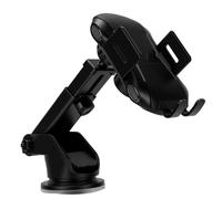 YUEHISY Supporto per Caricabatterie da Auto Wireless, Supporto per | Ricarica Rapida da 15 W, Cuscinetti in Silicone, Morsetto Autobloccante a gravità e Testa a Sfera a 360°, Supporto di