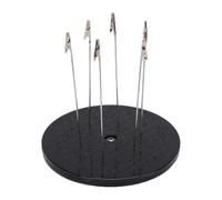 YUEHISY Supporto per Pittura Modello con Rotazione a 360 Gradi, Base per Giradischi a Spruzzo di Vernice 7,5 Pollici con 6 Bastoncini a Clip per Aerografo e Display Artigianale