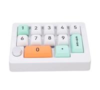 YUEHISY Tastiera da Gioco Meccanica da 12 Tasti, Tastiera Macro Programmabile con una Mano con Retroilluminazione RGB, Tasti Scambiabili a Caldo, Controllo a Manopola per Windowsmac (WHITE)