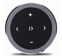 YUEHISY Telecomando Al Volante, Controller Wireless per Auto Bluetooth con Pulsante Multimediale, Kit Telefono Vivavoce per Smartphone Tablet, Comando Vocale, Montaggio Facile Portatile Universale