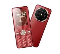 YUEHISY Telefono Cellulare Sbloccato per Anziani, Big Buttons 2G Slim Cellulare con Display da 2,4 Pollici, Doppia Sim, Torcia, Grande Altoparlante, Batteria da 1800 MAh (rosso)