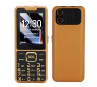 YUEHISY Telefono Cellulare Senior con Torcia, Telefono Ultra Sottile 4G Ultra Slim con Display a Colori HD da 2,6 Pollici, Doppia SIM, Pulsanti Grandi SOS, Altoparlanti Ad Alta Voce (GOLD)