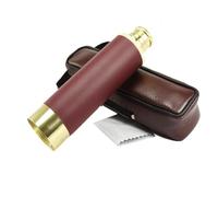 YUEHISY Telescopio Pirata retrò, Telescopio Zoomabile Portatile, Monocolo Portatile Pieghevole Resistente All'acqua con Custodia in Pelle, per Avventure All'aria Aperta (25 x 0)