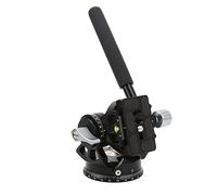 YUEHISY Testa Video della Fotocamera Portatile, Cuscinetto da 10 Kg Regolabili da 3/8 Pollici Tripode Fluido Scavato Leggero con Maniglia per Fotografia Ausiliaria