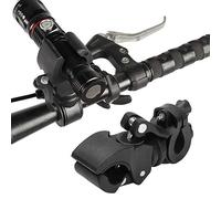 YUEHISY Torcia con Clip per Bici Supporto per Lampada per Bicicletta Staffa di Serraggio Universale Regolabile Manubrio in Gomma Antiscivolo Montaggio Rapido per Torcia Ombrello Pompa