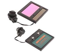 YUEHISY TX500C Lente per Saldatura Solare da 110 X 90 Mm con Ampia Finestra di Visualizzazione e Carica della Batteria del Pannello Solare, Lente Oscurante Automatica per la Protezione degli Occhi dei