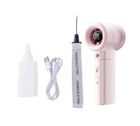 YUEHISY Ventilatore Portatile con Nebulizzazione Display Digitale Regolabile a velocità Continua di Raffreddamento Portatile Ricaricabile per Uso Interno Esterno (PINK)
