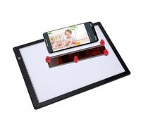 YUEHISY Visualizzatore di Diapositive con App, Scanner con Pannello Luminoso a LED Ultrasottile Formato, Visualizzatore di Diapositive per Pellicole Negative con 3 Livelli di