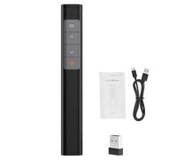 YUEHISY Voltapagina con Telecomando RF, Telecomando per Presentatore Wireless da 2,4 GHz, Plug & Play, Puntatore Raggio Rosso, per PC Portatile, Portata di Controllo 30 M