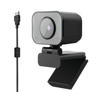 YUEHISY Webcam 4K, Webcam con Messa a Fuoco Automatica PDAF, Fotocamera USB con Correzione Automatica della Luce, Microfono Integrato, per Videoconferenze in Streaming Live