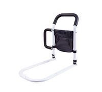 Yuehuamech Rails for Elderly Adults Safely Bed Assist Rails with Dual Handles Storage Pocket Portable Adjustable Beds Guard Fall Prevention for Senior Pregnant Disable Support up to 300lbs