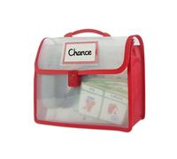 YUEHUINIAO Custodia portatile per libri palmare con finestra trasparente con etichetta trasparente, custodia per documenti per studenti, 31 x 5,5 x 23 cm