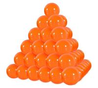 yuejuhe 50 Pezzi Palline da Bingo, 3 cm Palline da Lotteria, Rotonde Capsule in Plastica Vuote per Attività Intrattenimento L'estrazione Della Lotteria (Arancione)