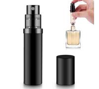yuejuhe 5ml Atomizzatore di Profumo Ricaricabile, Mini Porta Profumo da Viaggio, Nebulizzatore Profumo, Dispenser Profumo Portatile da Borsetta (Nero)