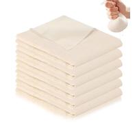 yuejuhe 6 pezzi Garza Alimentare per Filtrare 60 x 60 cm, Panno di Formaggio, Cheese Cloth, Riutilizzabili Panni in Mussola per Cucinare, per Succhi di Frutta Tofu, Caff (6,60x60cm)